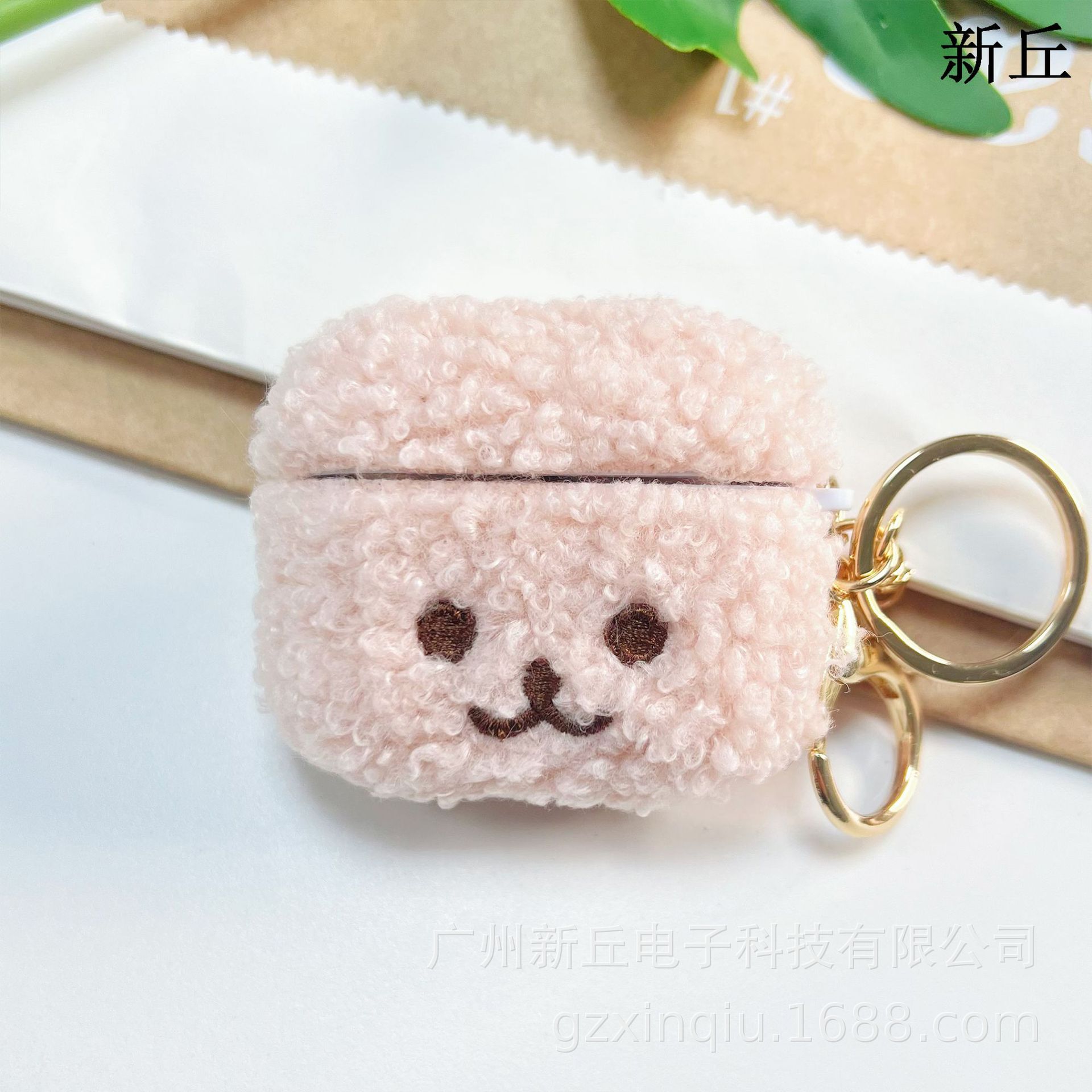 Venta directa de fábrica, fundas de peluche para auriculares, compatibles con Apple Airpods, nuevas fundas protectoras para auriculares.