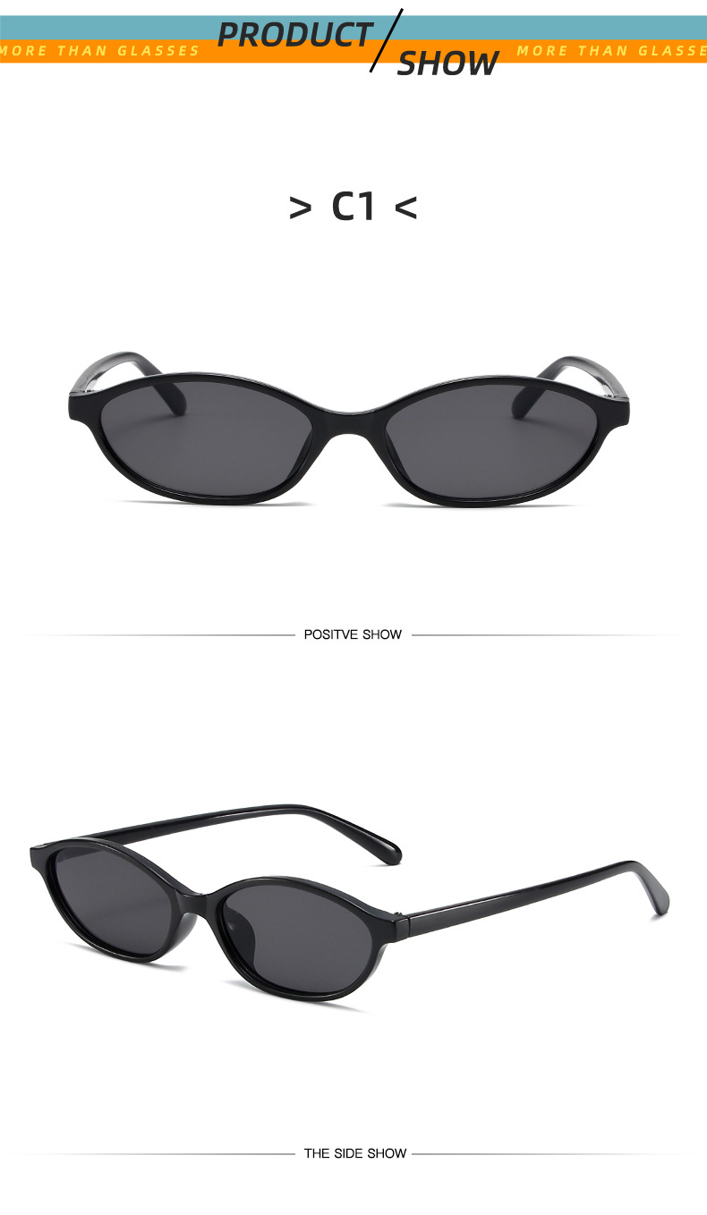 22g Weight Full Frame Glasses Structure Sunglasses Classification Ac, UV400 Protection Lens Material Oval Frame Glasses Style Travel, Party, Stage Occasion Solid Color Pattern Unisex Gender Elegant, Simple Style Style Black Color Elegant Simple Style Solid Color Ac UV400 Protection Oval Frame Full Frame Women's Sunglasses 10