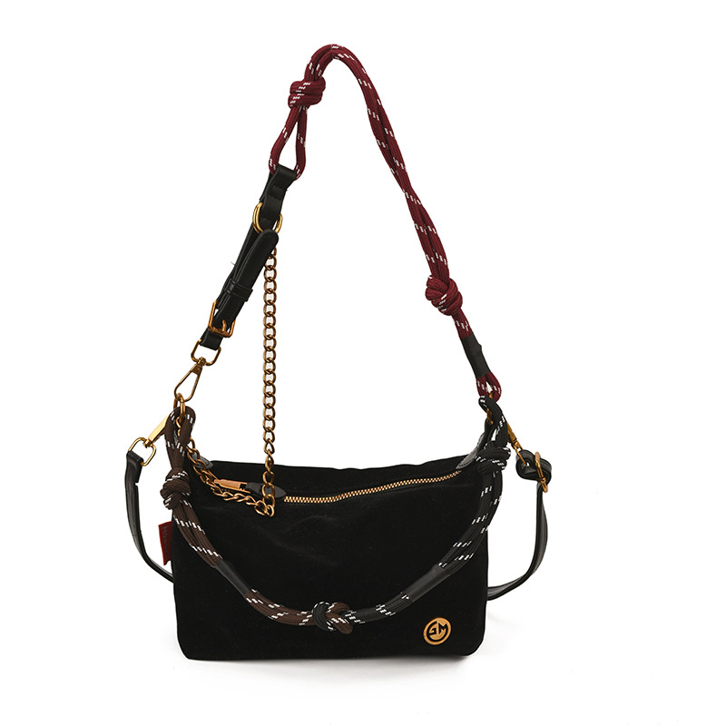 2025 invierno nuevo estilo de transporte exterior versátil bolso de brazo portátil de alta calidad bolso de hombro de lana suave bolso de mochila