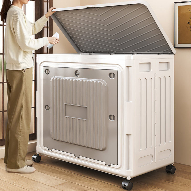 Large Capacity Storage Box, Extra-Large Clothing Organizer, Foldable Flip-Top Storage Cabinet with Wheels for Home Use, Suitable for Clothes and Quilts Large Capacity Storage Box, Extra-Large Clothing Organizer, Foldable Flip-Top Storage Cabinet with Wheels for Home Use, Suitable for Clothes and Quilts