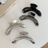 Metal crooked big crab pin, hairgrip, elegant hair accessory, advanced shark, high-quality style