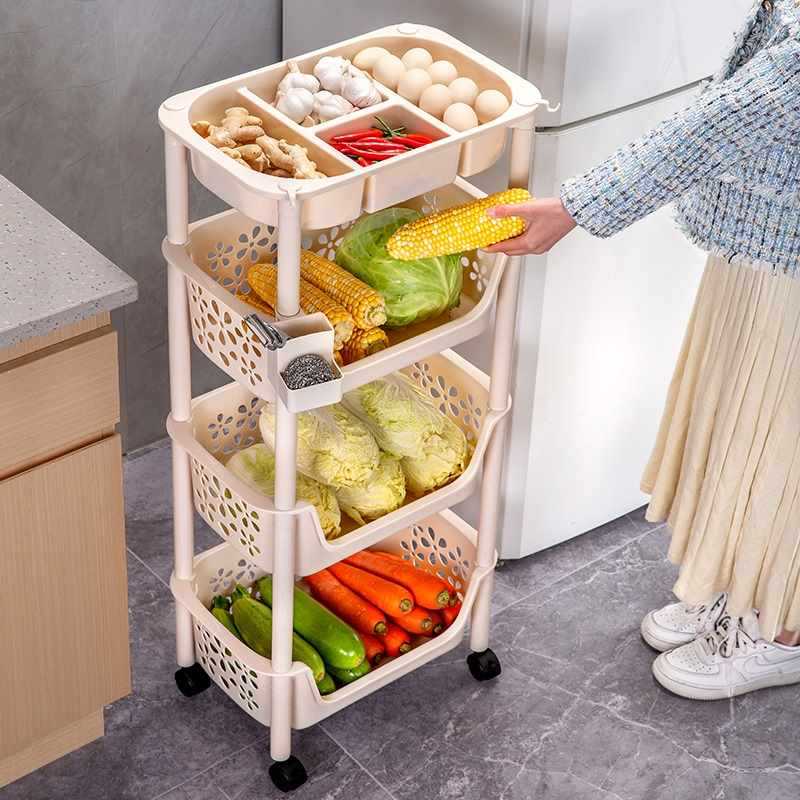 Kitchen storage rack multi-layer storage rack vegetable bask..