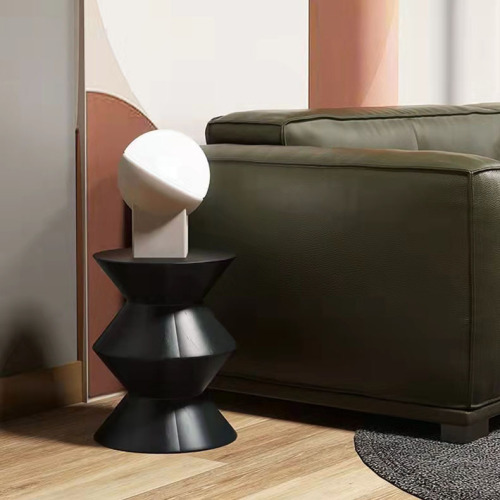 Nordic shoe-changing small stool for home living room bench children's plastic low stool creative round hourglass stool