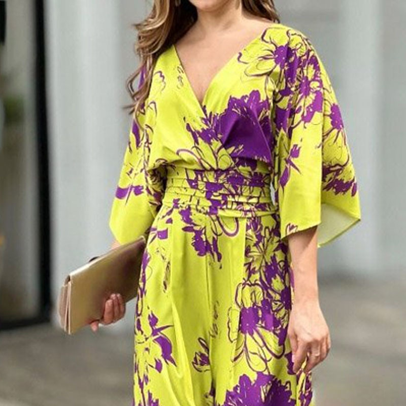 Comfort Function Loose Version Women'S Daily Fashion Flower Full Length Printing