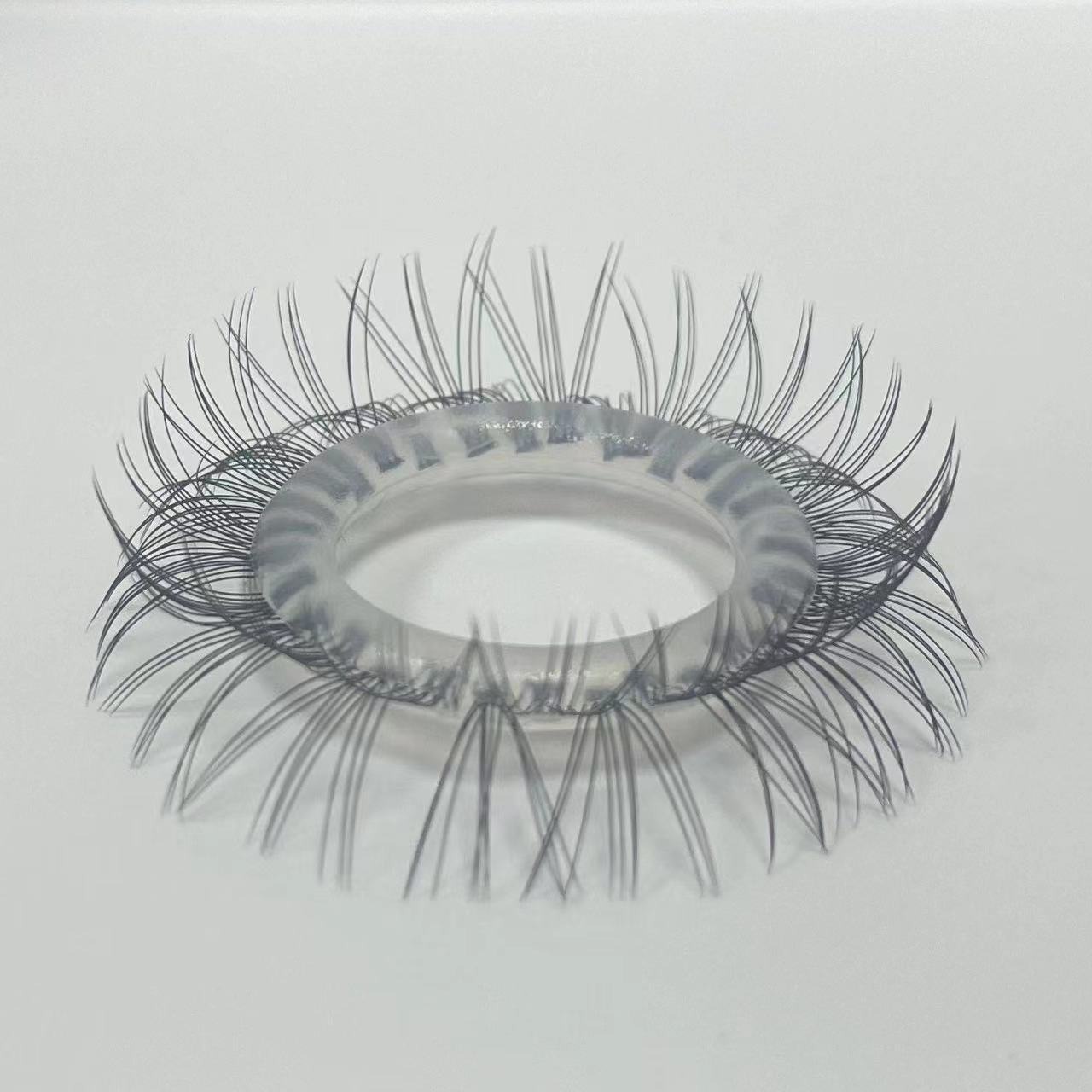 Silicone Sheep-Eye Double-Layer Penis Ring with Faux Hair Foreskin Detail — detail image 2