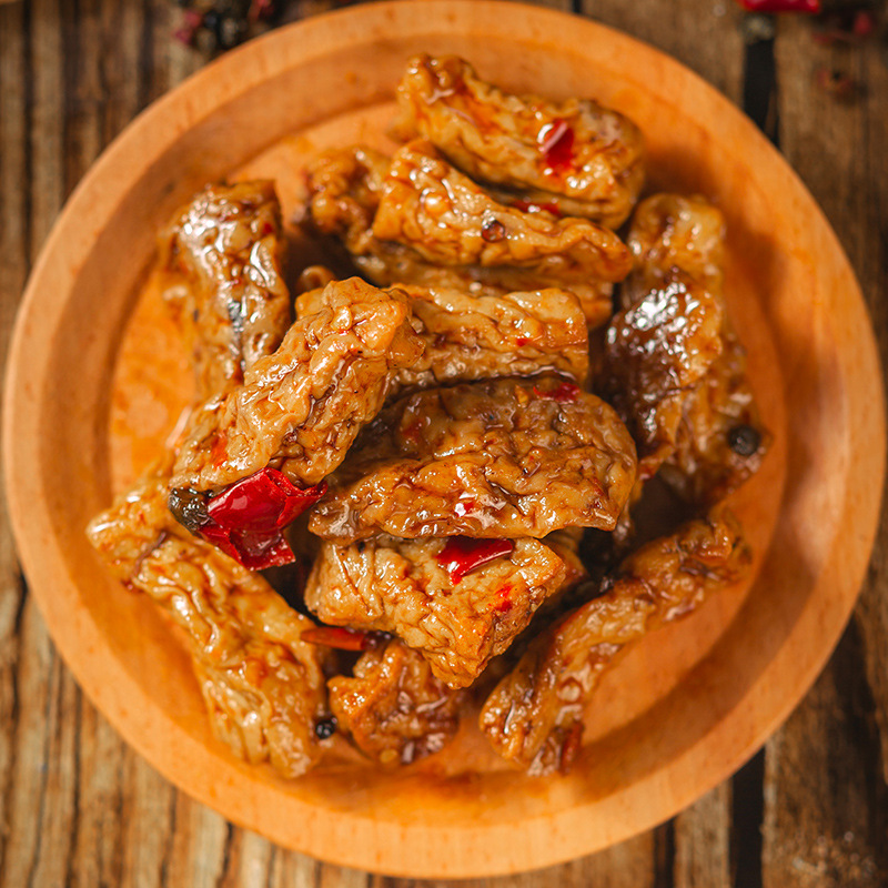Sticky Rice Baby Chili Sauce Tofu Skin Spicy Tofu Chongqing Cuisine Internet Famous Snack Chongqing Specialty Snack