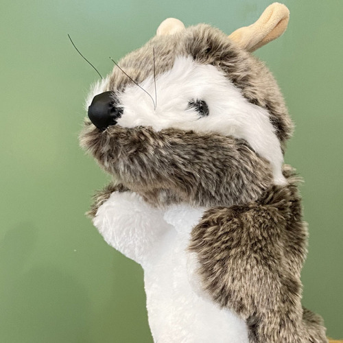 2024 New Plush Toy Hand Puppet Vole Cartoon Animal Gloves Mixed Batch Children Soothing and Teaching Use