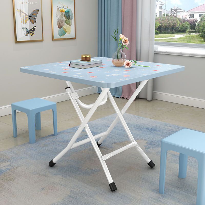 Mesa plegable, dormitorio, mesa de comedor simple para el hogar, mesa redonda, puesto portátil al aire libre, mesa cuadrada para comer