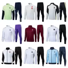 Arsenal Liverpool Real Madrid Version Barcelona Club Men's Long-Sleeved Sports Training Clothes Popular Cross-Border Jerseys
