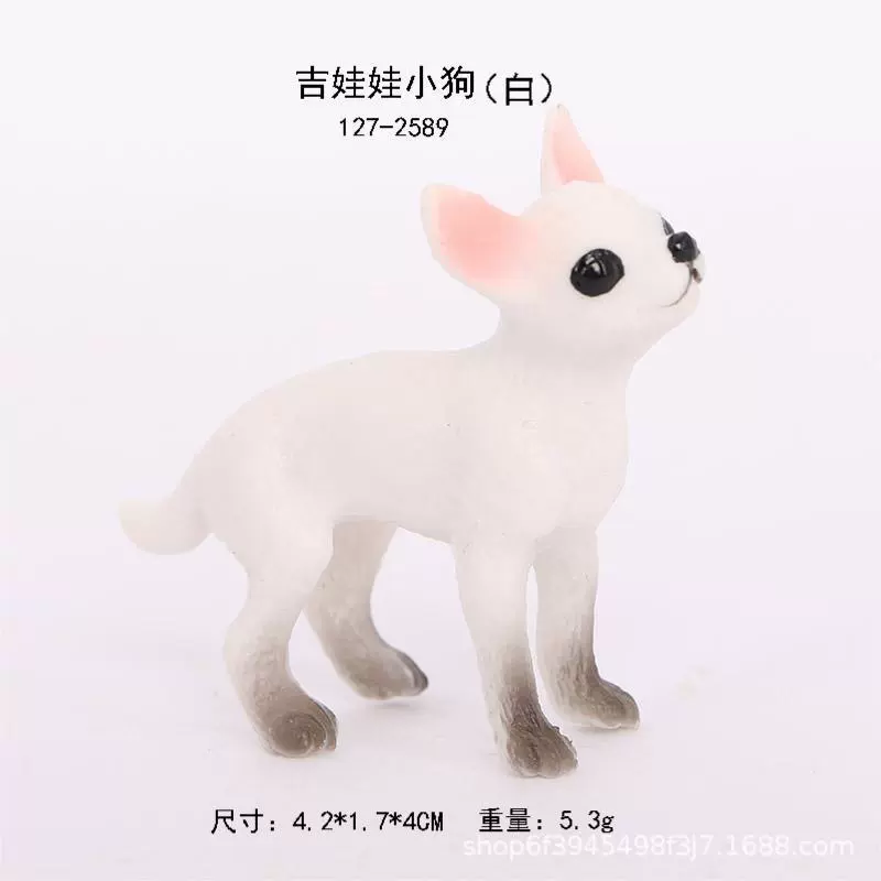 Твердый мини-муляж чихуахуа щенок шим на inu пудель боксёр Dalmatian Shar Pei модель игрушка
