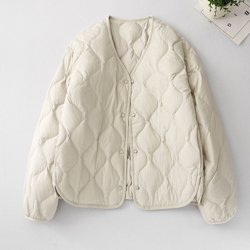 2026 Autumn/Winter New Gourd-Plaid Quilted Padded Jacket for Women, Short Style, Versatile, Layered, Lightweight Cotton Coat 2026 Autumn/Winter New Gourd-Plaid Quilted Padded Jacket for Women, Short Style, Versatile, Layered, Lightweight Cotton Coat