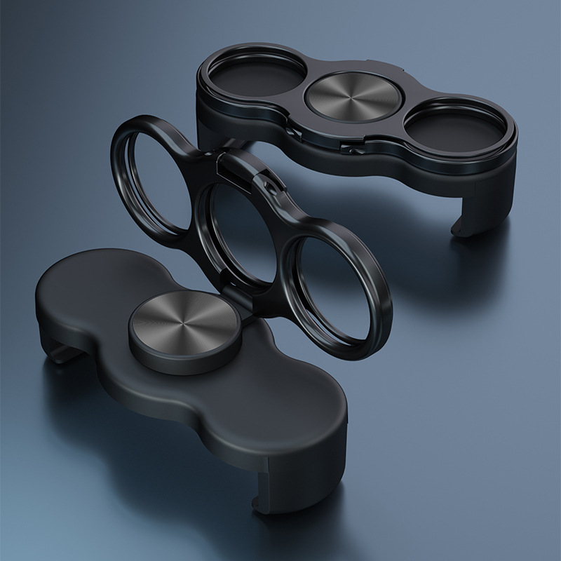 バッククリップ携帯電話スタンド折り畳み伸縮デスクトップ生放送携帯怠け者一体魔環スタンドカスタムロゴ卸売り