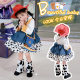 Dopamine Tris Woody Denim Girls Lolita Princess Children COS Skirt Autumn Winter 25 New dress