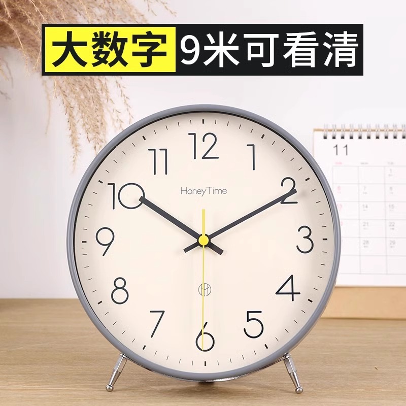 Desktop Clock Pendulum Desktop Desk Clock Household Alarm Clock Living Room Quiet Desk Clock Simple Clock Ornaments Placement Pendulum Clock