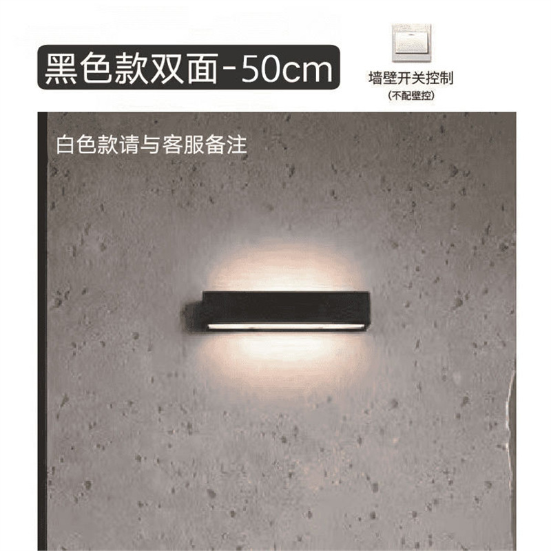 户外防水现代LED一字长条广告壁灯门厅阳台走廊大门广告装饰壁灯|undefined