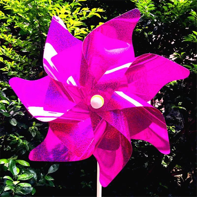 Colorful travel plastic windmill toy for camping