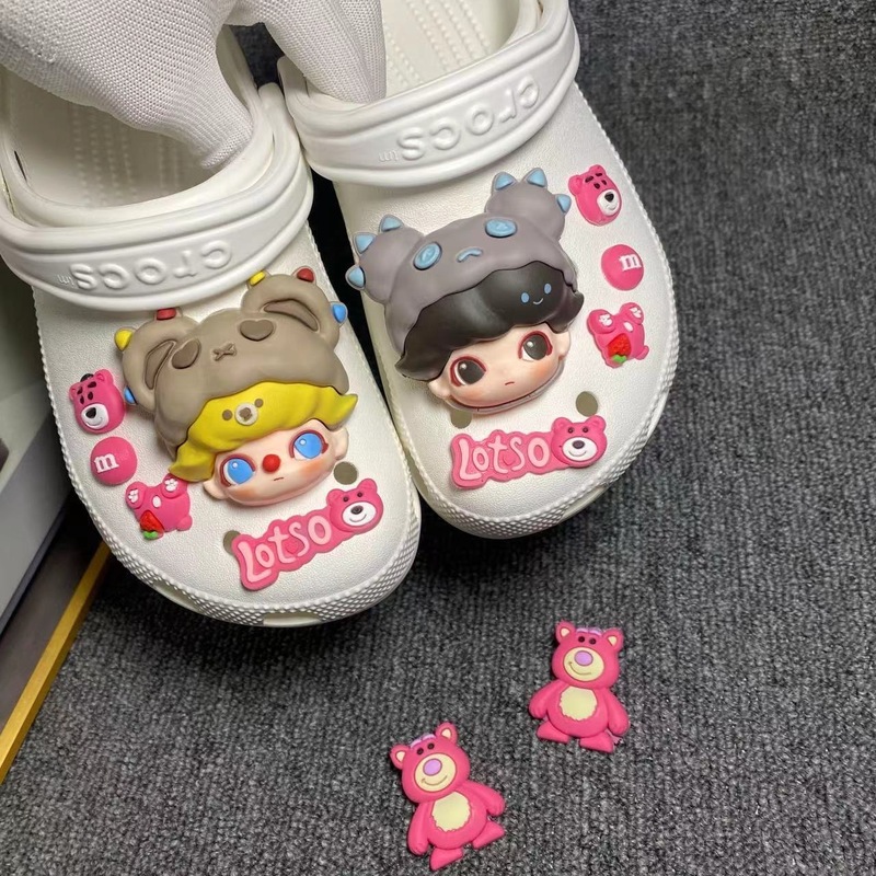 バブルマート 3D アクセサリー立体人形下駄取り外し可能な靴花靴バックルかわいいパーソナライズされたバックルイン|undefined