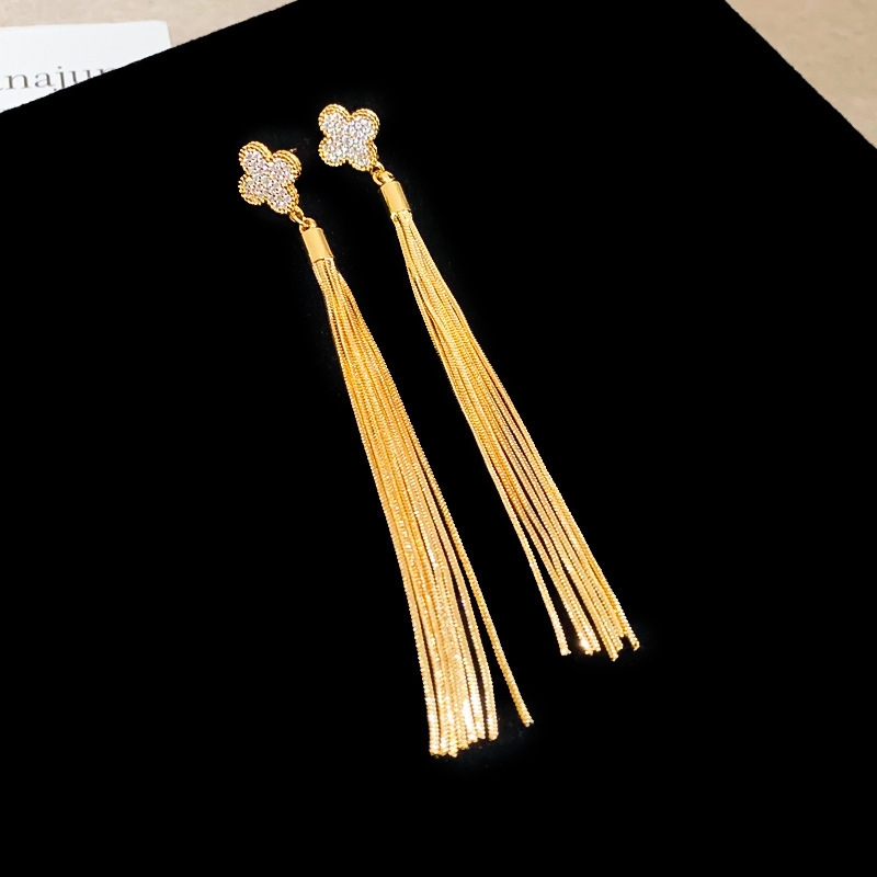 91# silver needle-gold-flowers (real gold plating)