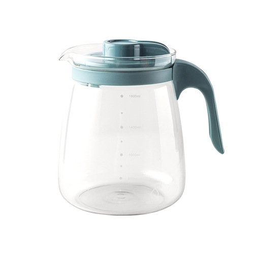 Large-capacity heat-resistant glass cold kettle set, high-temperature-resistant tea kettle, high-value fruit tea juice kettle wholesale