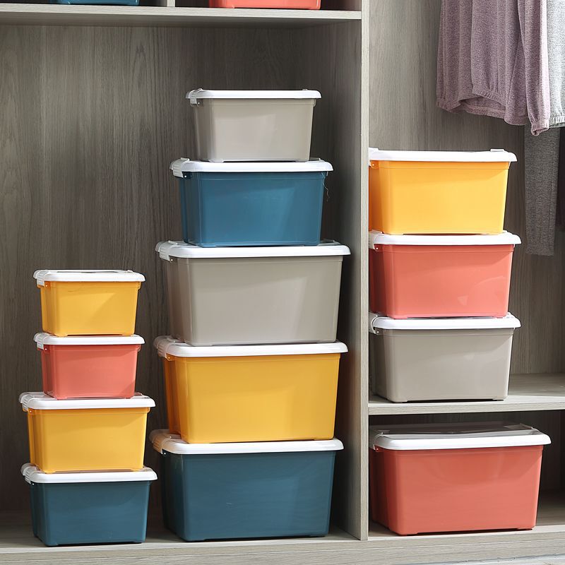 厚いプラスチック収納ボックス家庭用化粧品玩具間食雑物整理収納ボックス学生寮収納ボックス|undefined