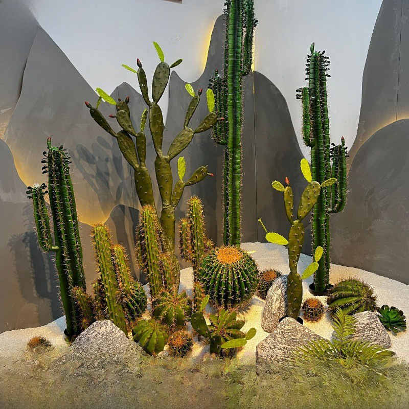 仿真仙人掌盆栽大型植物假北歐仙人柱室內場景櫥窗裝飾擺件量天尺