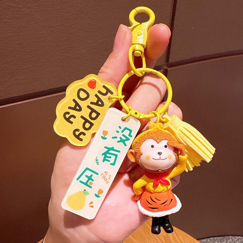 Nostalgic Journey to the West Master-apprentice Series Keychain Pendant Bleo Dog Bag Hanging Ornaments Monkey King Tang Priest Pig