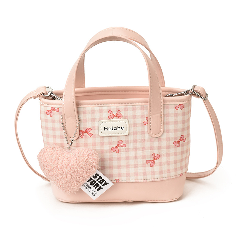 Bolsas infantiles de comercio exterior transfronterizo pequeñas bolsas frescas de amor colgante bolsas de cubo de mano lindas bolsas de hombro de niñas