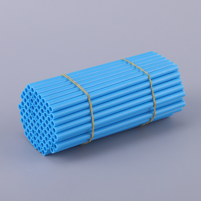 厂家供应圆珠笔配件塑料管文具 批发蓝色pp管各种中性塑料管芯