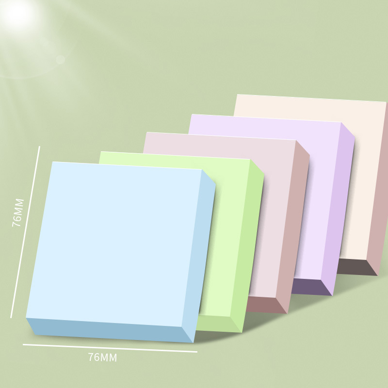 Las notas adhesivas de color Morandi se pueden pegar con mensajes en color rasgado a mano, notas adhesivas para el trabajo y el estudio N notas adhesivas