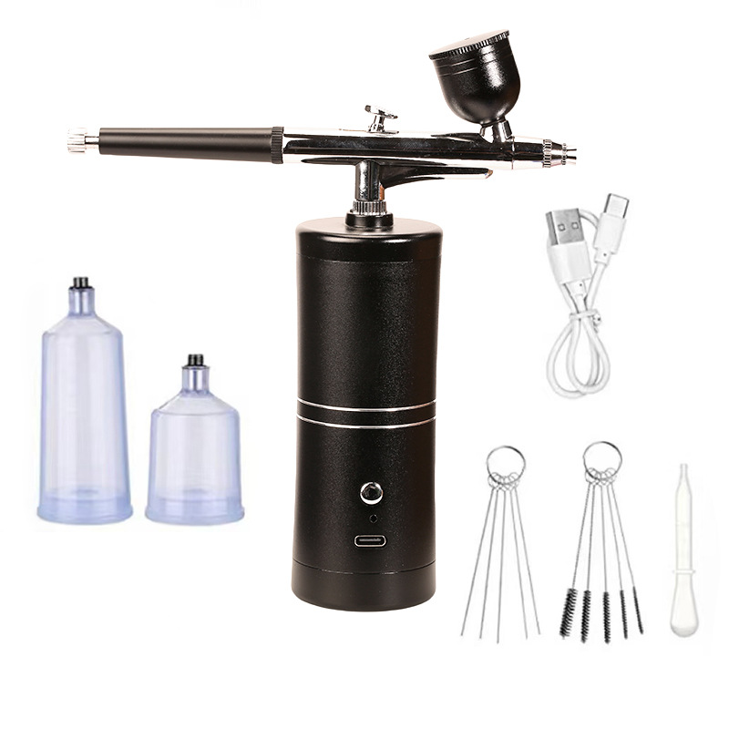 Pulverizador de agua hidratante de nano nivel de alta presión eléctrico de pulverización en frío de mano para el hogar, medidor de inyección de oxígeno de importación de belleza ligera, pistola de pulverización de maquillaje