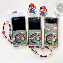 磁吸波漾卡通适用三星zflip7代折叠壳可爱三星ZFLIP4/5/6代手机壳