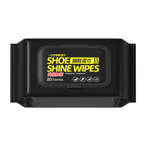 Disposable shoe polishing wipes, sports shoes and sneakers cleaning agent, white shoe decontamination artifact, no-wash cleaning wet wipes