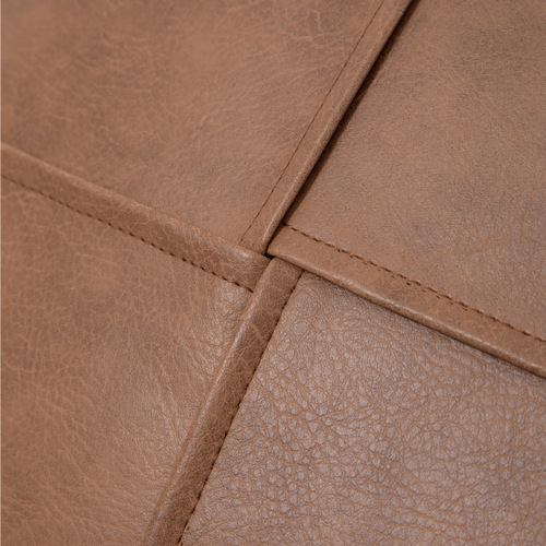 Wholesale Cross Folding Stitch PU Leather Pillow Light Luxury Cushion Sofa Retro Cushion Home Decoration Pillow Cover