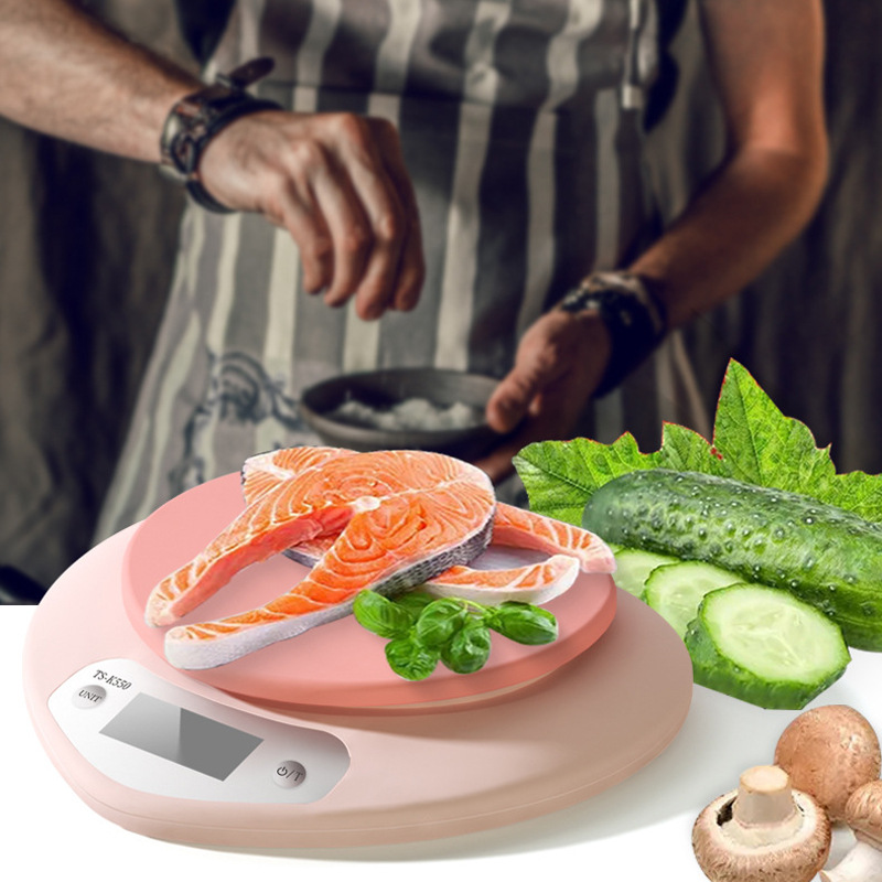 Tiansheng kitchen scale baking kg coffee grams rechargeable food scale electronic home small love kitchen electronic scale