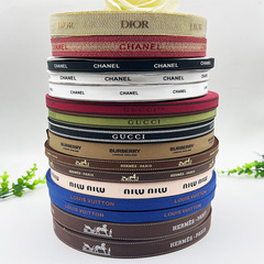 ビッグブランドロゴ小さな香りのリボンジュエリー DIY ウェビングリボンフラワーギフトボックス