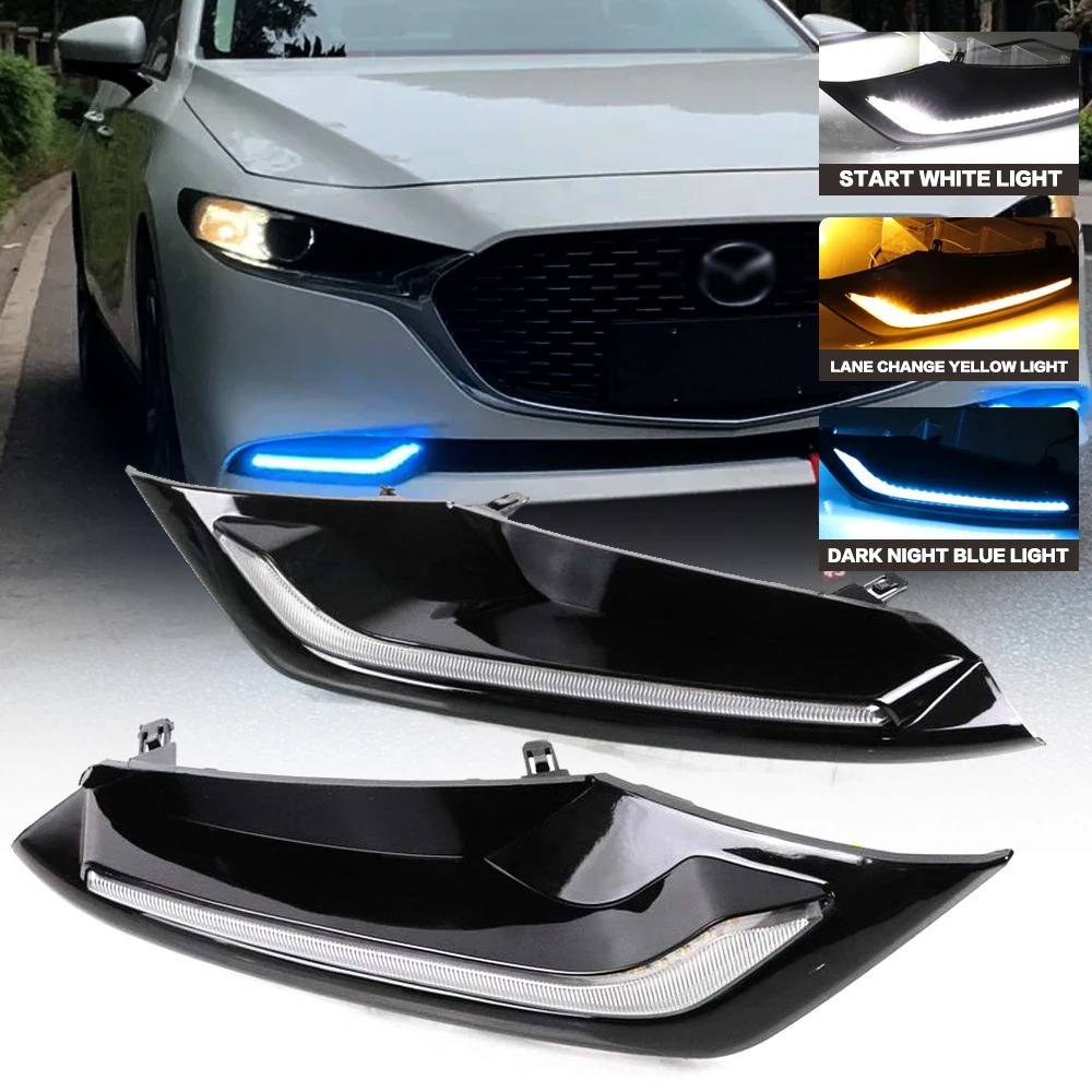 Aplicable a 20 - 21 Mazda 3 Uncella lámpara diurna modificada led flujo de luz de dirección lámpara de niebla de conducción diurna