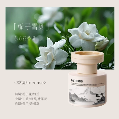 Tiktok's Popular White Tea Car Fragrance, New High-End Car Interior Perfume, Long-Lasting Fragrance, Purifies the Air and Removes Odors (Car Perfume Aromatherapy) - gardenia-snow-120ml