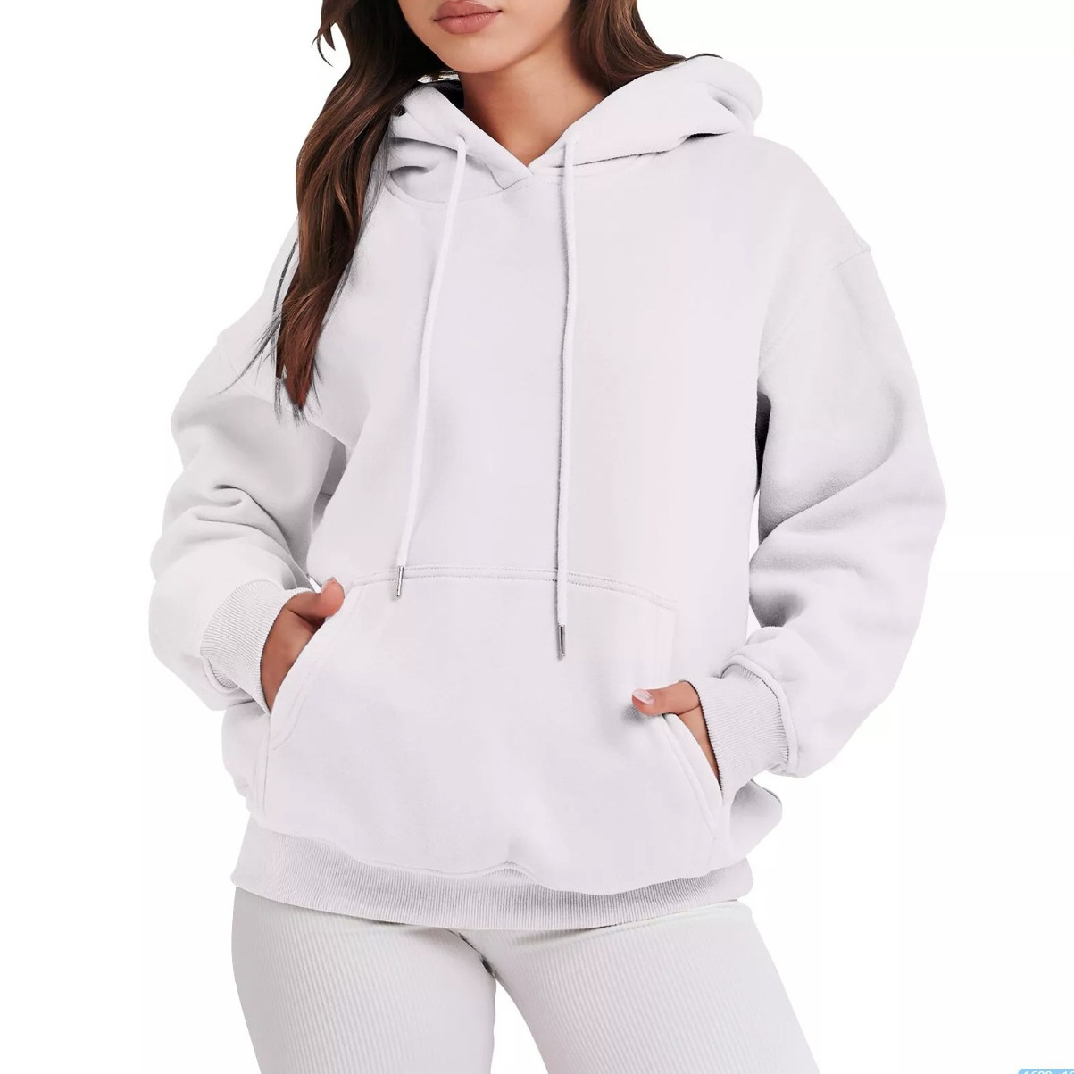 Women's Clothing Oversized Hoodie Sweatshirt - Plain Color Pullover (XS-4XL, 17 Trendy Colors)_ecoleips.com