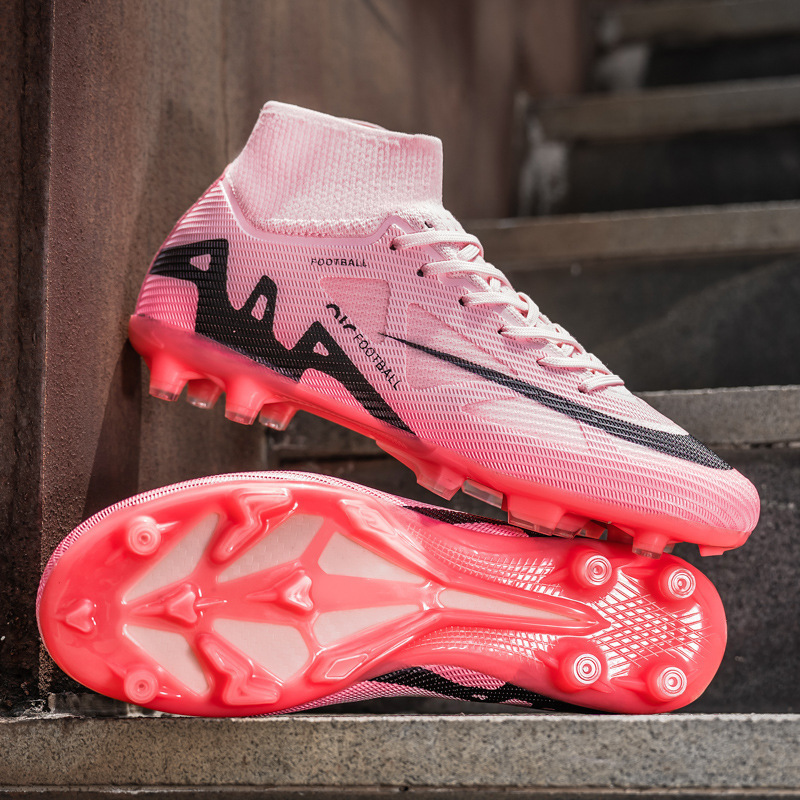 Copa del Mundo transfronteriza Cristiano Ronaldo Messi pinchó 15 zapatos de fútbol Putian estudiantes masculinos clavos largos zapatos deportivos de entrenamiento de competencia