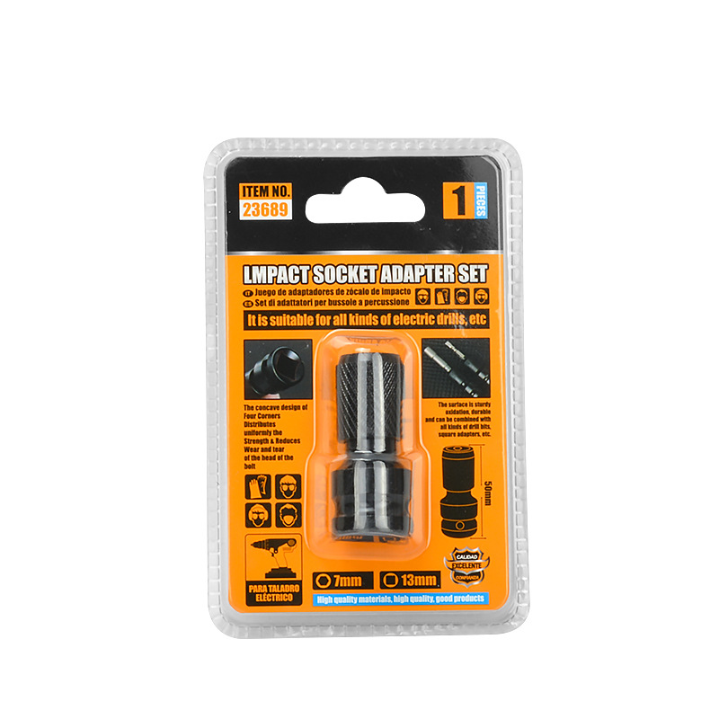 Disponible en stock 1/2 rpm 1/4 cañón de viento, lote de viento, cabezal de conversión de manga de bala telescópica, llave eléctrica, convertidor de cabeza hexagonal