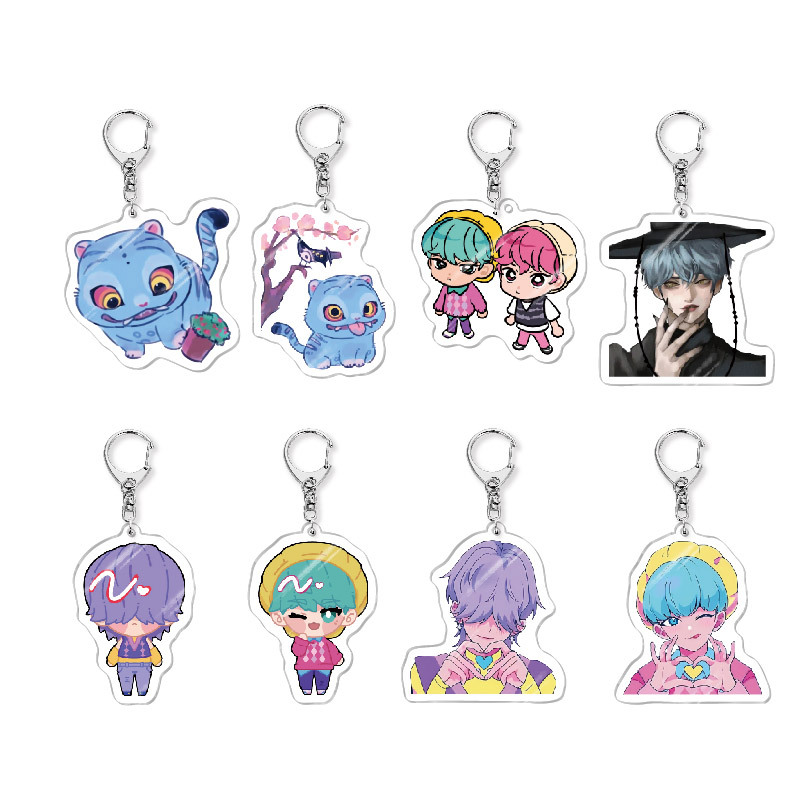 Kpop Demon Hunters Caza de Brujas Acrílico Colgante de llaveros Joyas Creativas Regalos