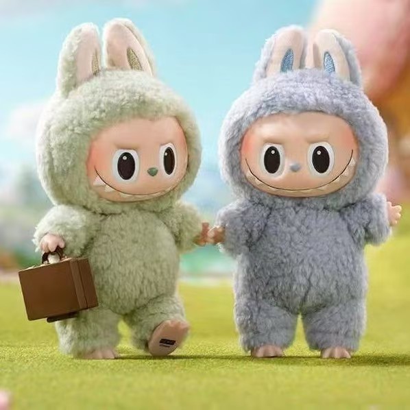 高品质现货labubu一代搪胶马卡龙盲盒可爱少女心毛绒玩具祖国版|undefined