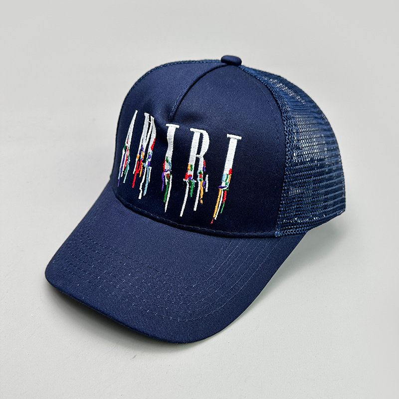 Amiri Logo Trucker Cap Navy