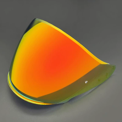 JC Half Helmet Lens J-Cruise 1-3 J-Force4 CJ-2 Electroplated Lenses Sunscreen Day and Night Helmet Accessories (Dəbilqə (Kaska) aksesuarları) - jc-tea-red