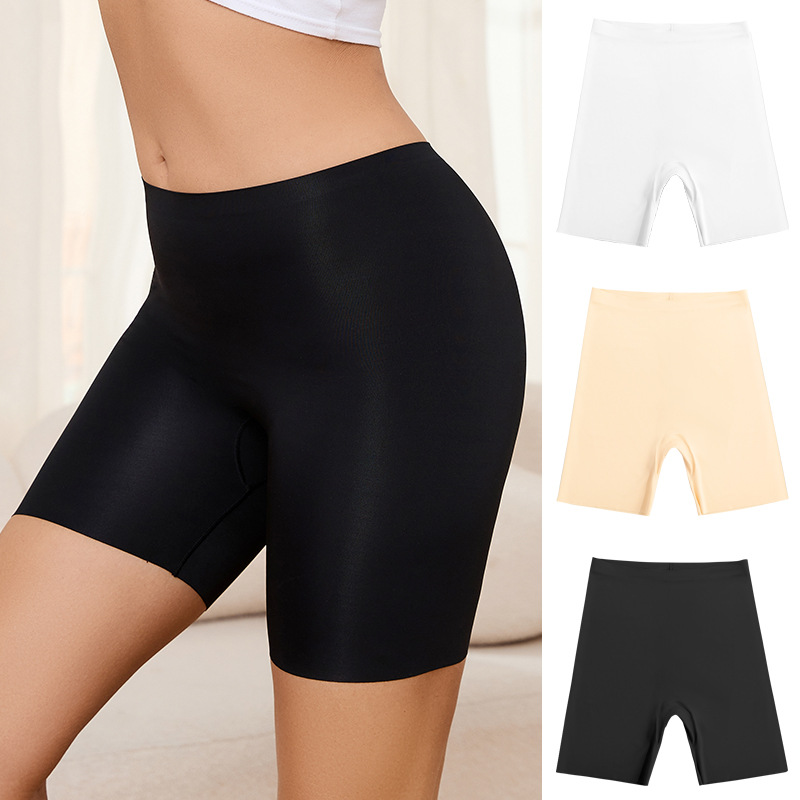 Pantalones leggings con falda, abdomen cerrado, pantalones de seguridad de cintura alta con entrepierna, no marcas de borde.