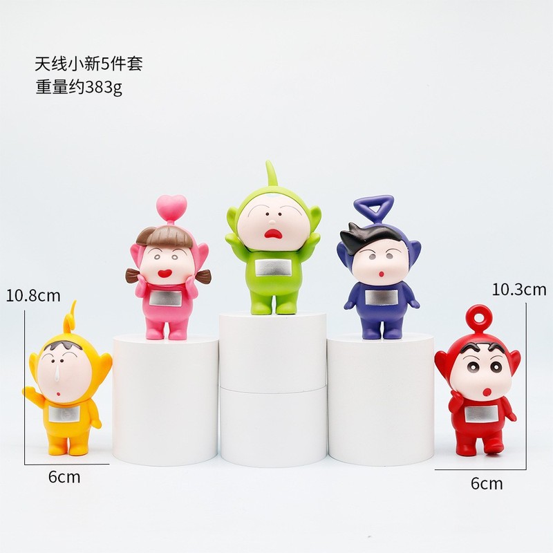 子供のアニメクレヨンしんちゃん人形ハンドフィギュアトレンディなブラインドボックスセットデスクトップ人形モデル装飾品ガシャポンおもちゃ|undefined
