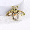 Summer retro crystal, brooch, suit, brand pin, protective underware, Korean style, Chanel style