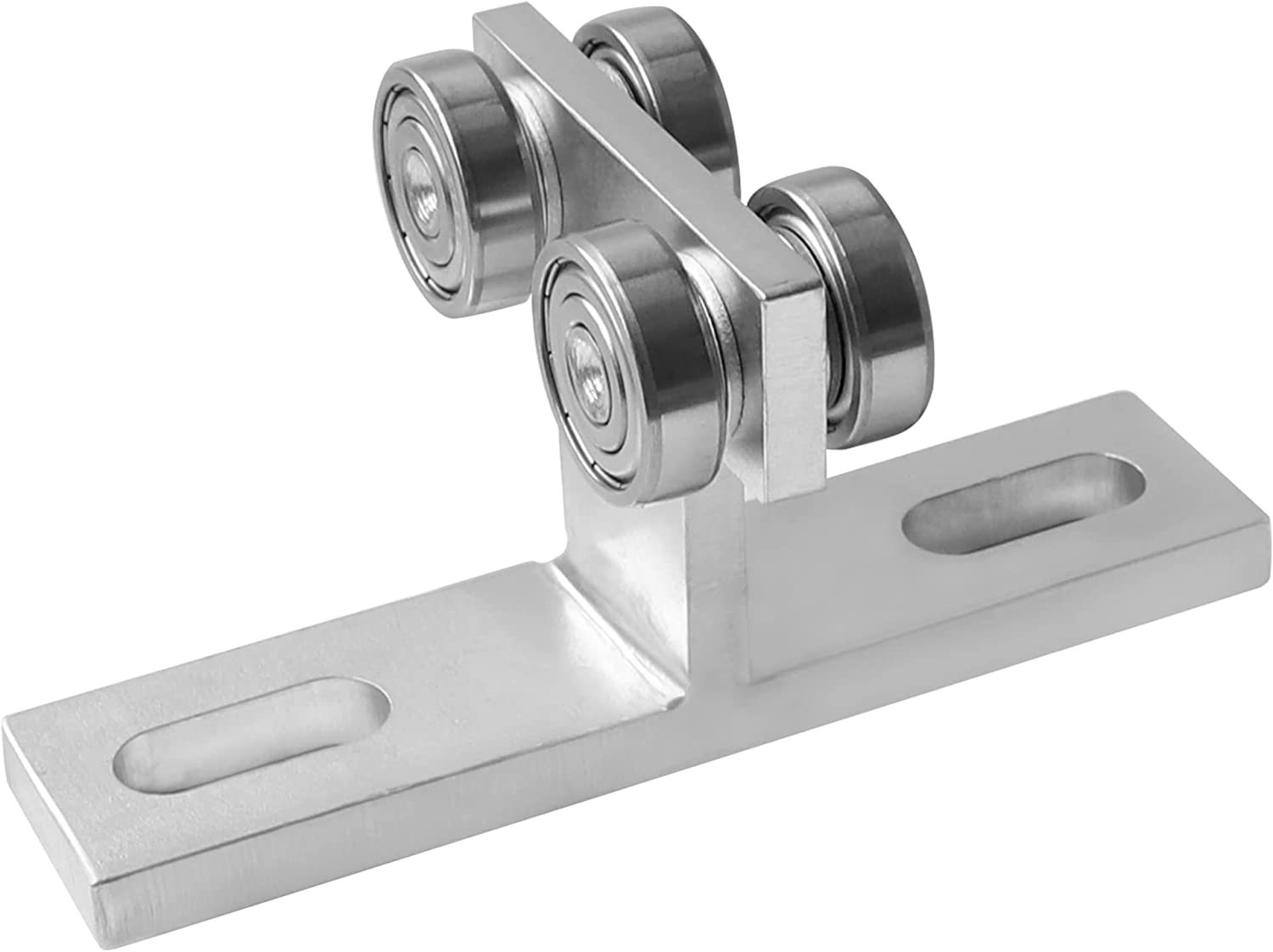 Conjunto de Polea Colgante Tipo T 6 Ruedas Carga Pesada para Puertas Correderas