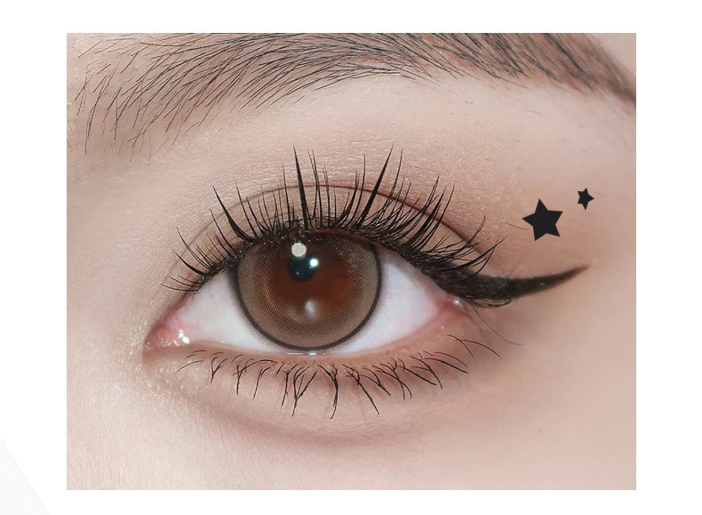 xixi Gulu Double-head seal eyeliner Pen, natural and long-lasting color, waterproof and sweat-proof, not easy to smudge, suitable for beginners with sponge heads undefined