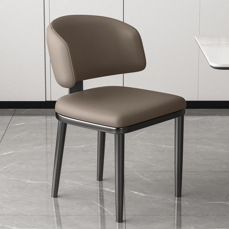 Sillas de comedor minimalistas italianas diseñadas sillas nórdicas modernas sillas de respaldo domésticas de lujo ligero sillas de mesa de comedor de alto nivel